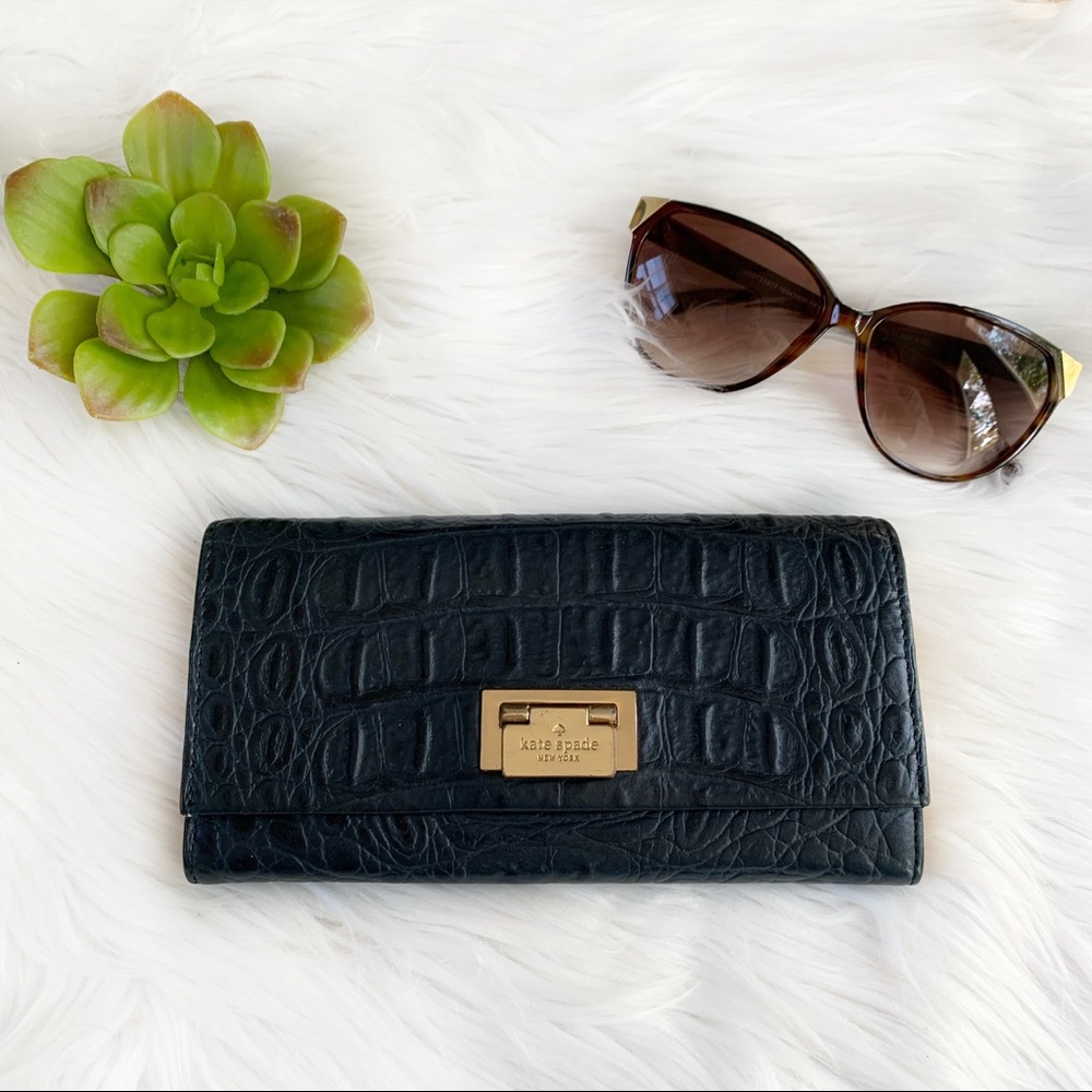 Kate Spade Orchard Valley Cyndy Navy Croc …
